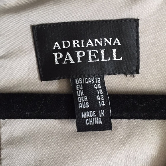 Adriana Papell gray cocktail dress- never worn - Picture 2 of 6